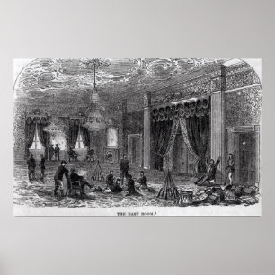 Affiche Pièce est de la Maison Blanche pendant le civil