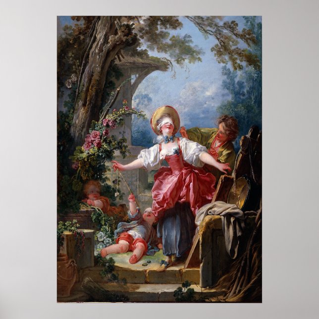 Affiche Pièce maîtresse de Rococo Blind-Man's Buff (Devant)