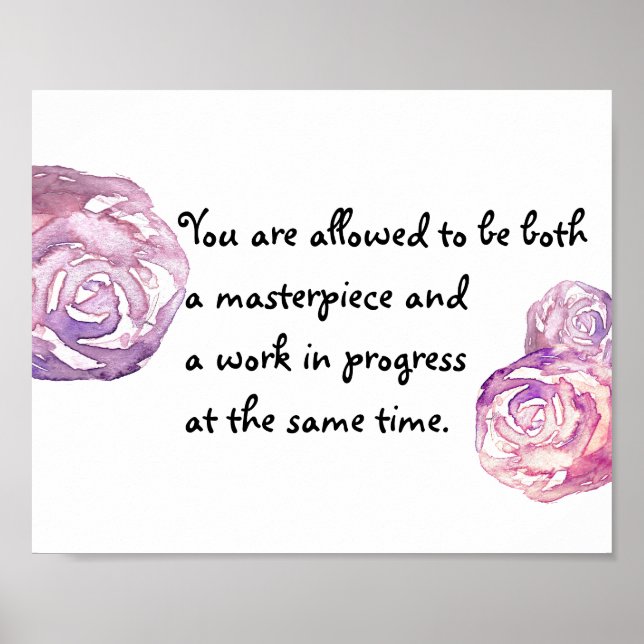 Affiche Pièce maîtresse et travail en cours (Devant)