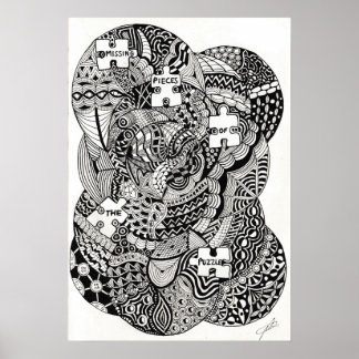 Affiche Pièce manquante du puzzle