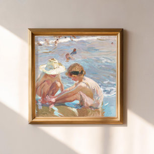 Affiche Pied blessé Joaquín Sorolla Impressionniste espagn