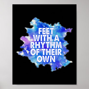 Affiche Pied De Danse Avec Un Rythme De Leur Propre Da Fem
