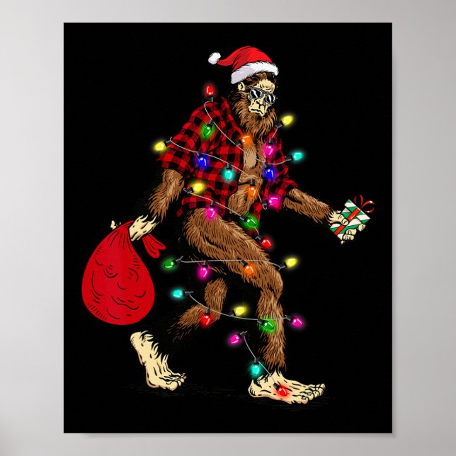 Affiche Pied De Fer Portant Le Pyjama Sasquatch De L'Arbre (Devant)