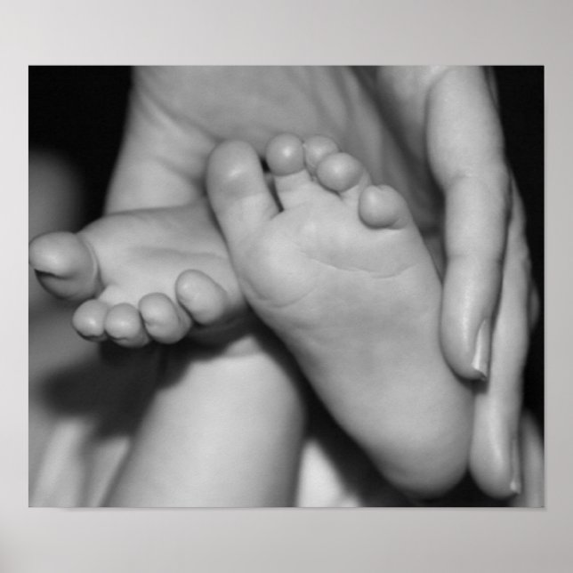 Affiche Pieds bébé mignons (Devant)