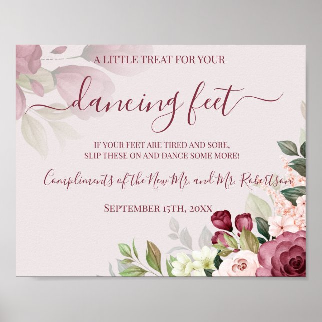 Affiche Pieds dansants Flip Flops Symbole de réception de  (Devant)