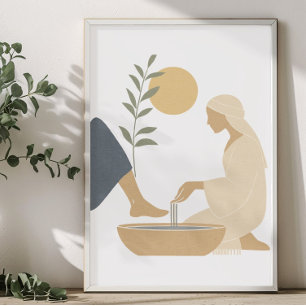 Affiche Pieds de Jésus Laver