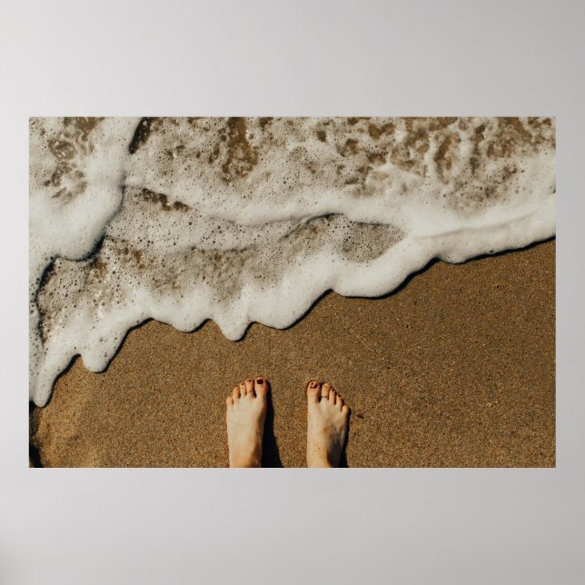 Affiche Pieds de personne en bord de mer (Devant)