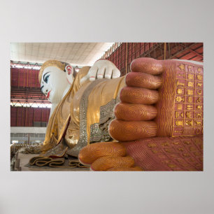 Affiche Pieds de statue de Bouddha