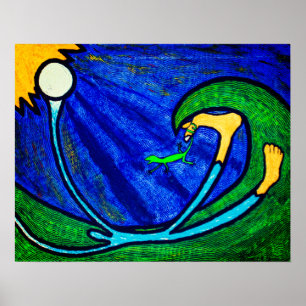 Affiche Pieds nus en Grass Dream peinture