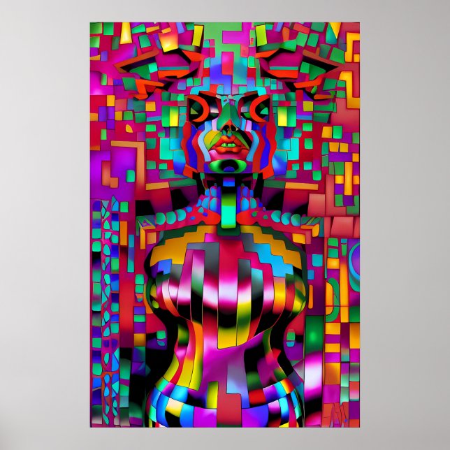 Affiche Piégé dans un bug de téléporteur - Ken Gage Art (Devant)