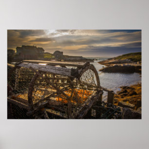 Affiche Piège de homard à Peggy's Cove, Nouvelle-Écosse, C
