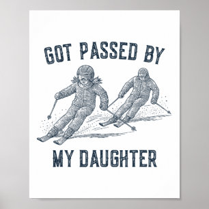 Affiche Piégé par ma fille, famille de ski drôle _11