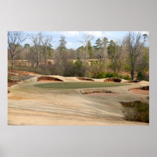 Affiche Pièges de sable de terrain de golf