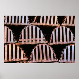 Affiche Pièges en bois de homard Horizontal