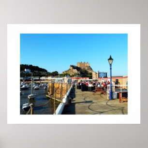 Affiche Pier and castle at Gorey Jersey