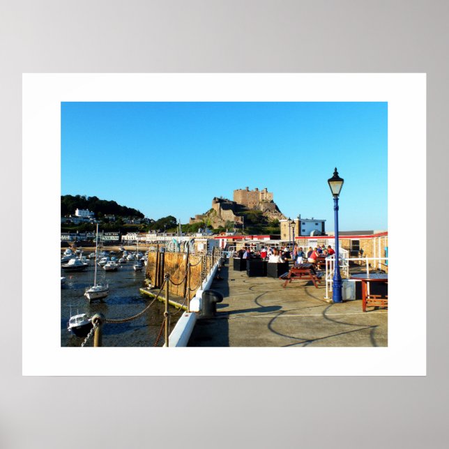 Affiche Pier and castle at Gorey Jersey (Devant)