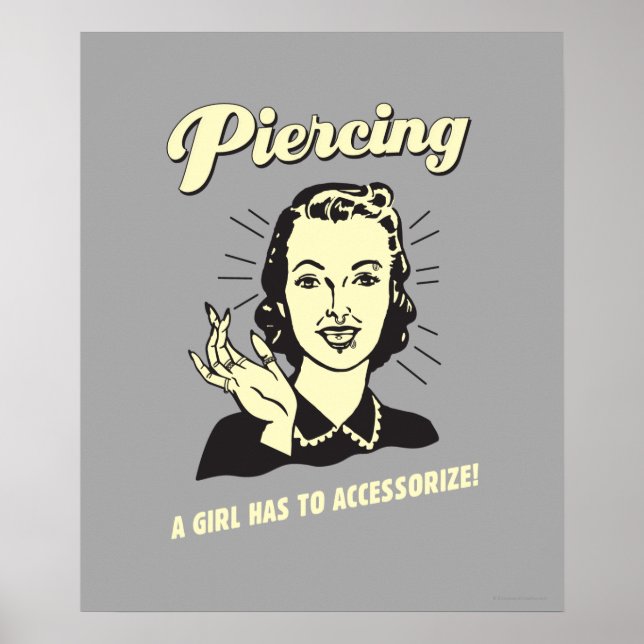 Affiche Piercing : Une fille doit s'adapter (Devant)