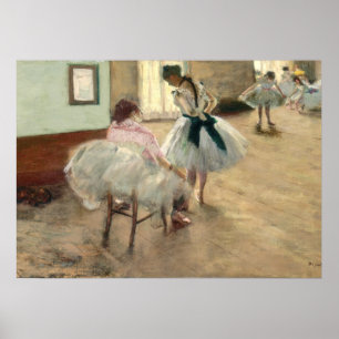 Affiche Pierre A Renoir   La leçon de danse