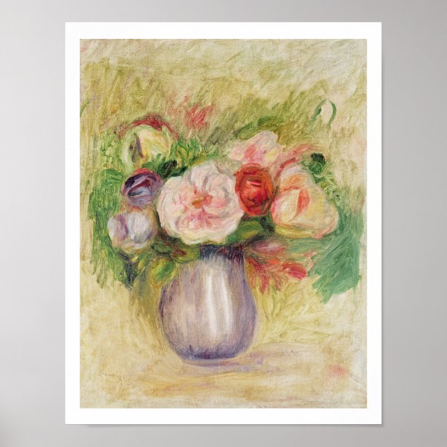 Affiche Pierre A Renoir | Vase de fleurs (Devant)