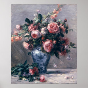 Affiche Pierre A Renoir   Vase of Roses