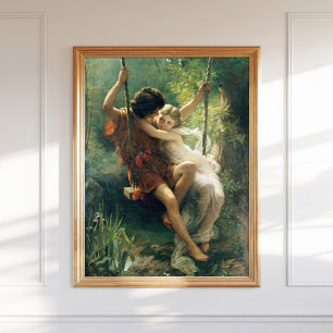 Affiche Pierre Auguste Cot Springtime Primavera Romantique