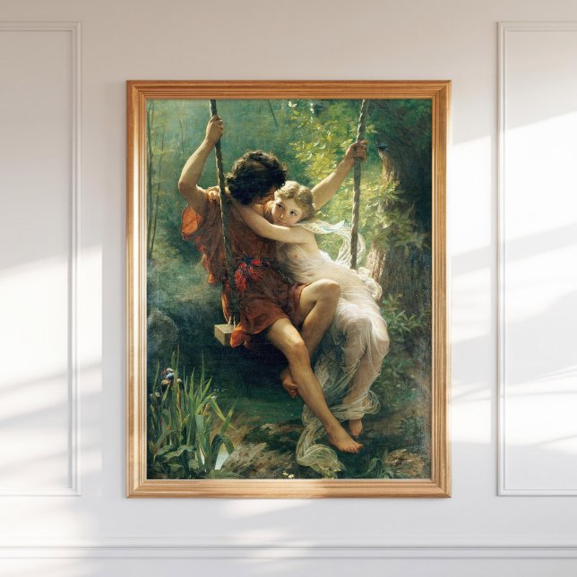 Affiche Pierre Auguste Cot Springtime Primavera Romantique (Créateur téléchargé)