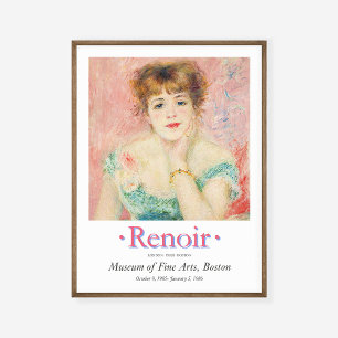 Affiche Pierre Auguste Portrait Jeane Samary Exposition d'