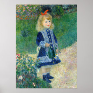 Affiche Pierre-Auguste Renoir - A Girl with a Watering Can