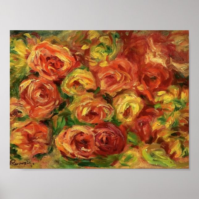 Affiche Pierre-Auguste Renoir - Arbatial des Roses (Devant)