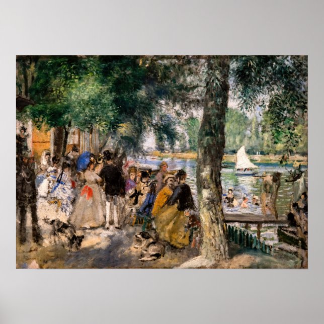 Affiche Pierre-Auguste Renoir - Bathing on the Seine (Devant)