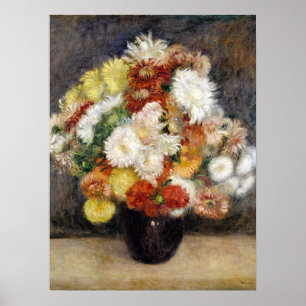 Affiche Pierre-Auguste Renoir Bouquet de Chrysanthèmes