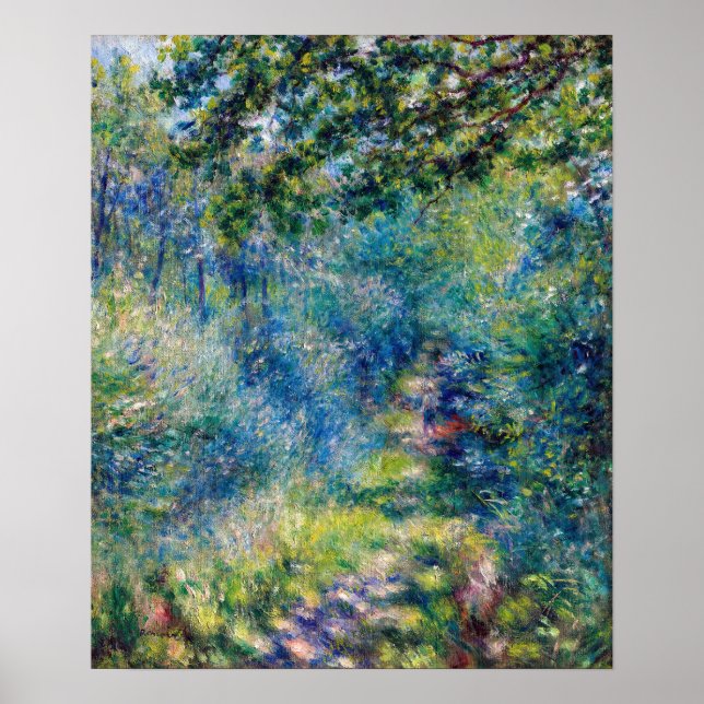 Affiche Pierre-Auguste Renoir - Chemin dans la Forêt (Devant)
