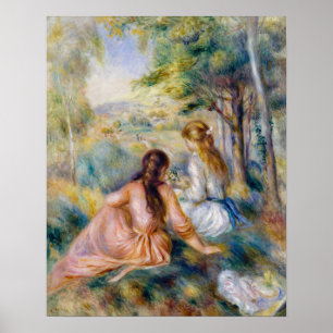 Affiche Pierre-Auguste Renoir - Dans la prairie