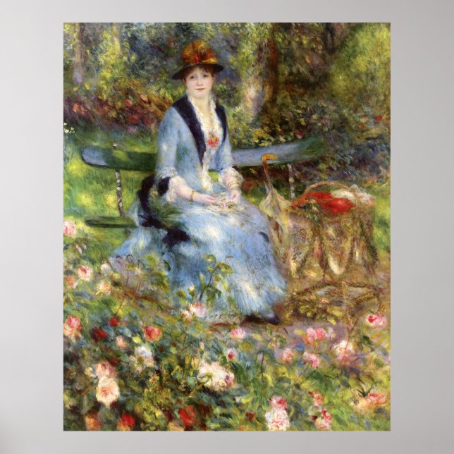 Affiche Pierre-Auguste Renoir - Dans les Roses (Devant)