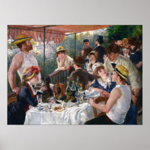 Affiche Pierre-Auguste Renoir - Déjeuner de la fête nautiq