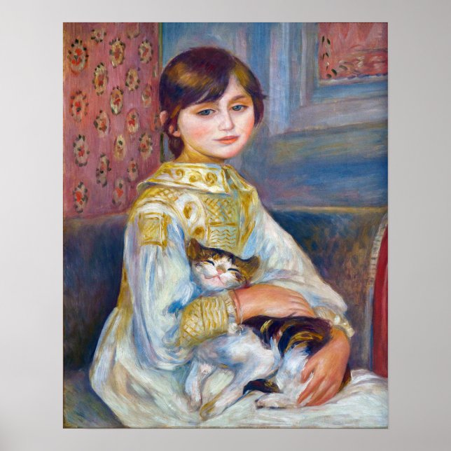 Affiche Pierre-Auguste Renoir - Enfant au Chat (Devant)