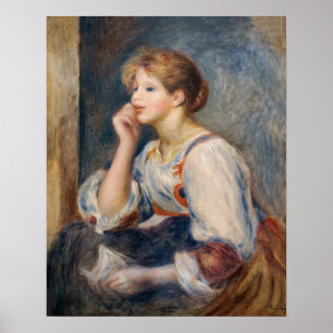 Affiche Pierre-Auguste Renoir - Femme à une Lettre