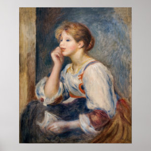 Affiche Pierre-Auguste Renoir - Femme avec une lettre