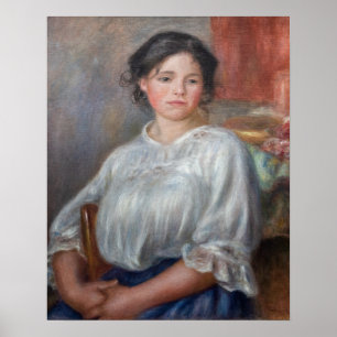 Affiche Pierre-Auguste Renoir - Jeune Femme Assise