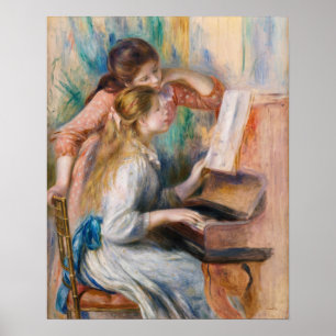 Affiche Pierre Auguste Renoir - Jeunes Filles au Piano