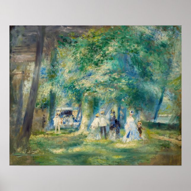 Affiche Pierre-Auguste Renoir - La fête à Saint-Cloud (Devant)