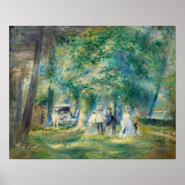 Affiche Pierre-Auguste Renoir - La fête à Saint-Cloud (Devant)