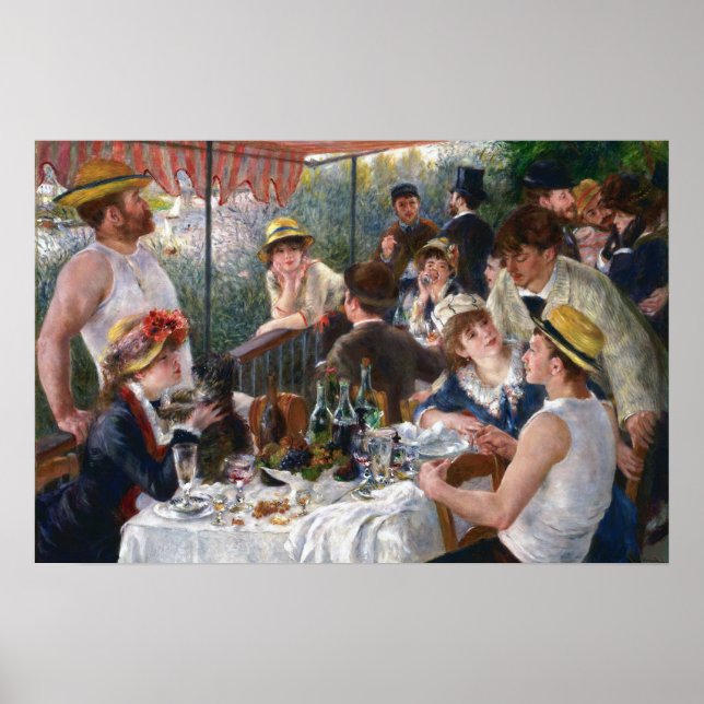 Affiche Pierre-Auguste Renoir - Le Déjeuner des canotiers (Devant)