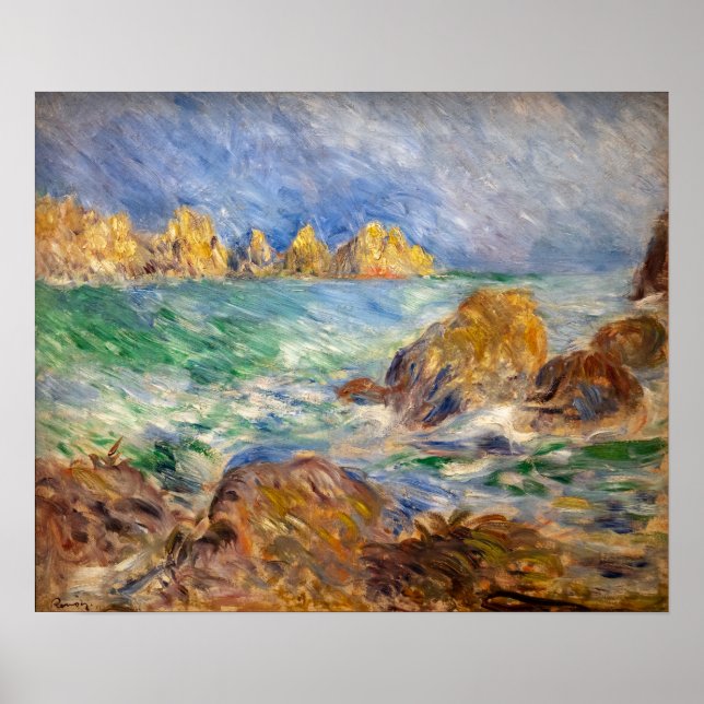 Affiche Pierre-Auguste Renoir - Marine, Guernesey (Devant)