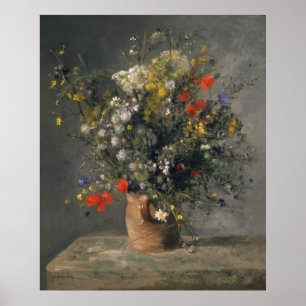 Affiche Pierre Auguste Renoir Painting, Flowers In A Vase