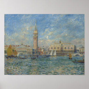 Affiche Pierre Auguste Renoir Palais des Doges Venise Ital
