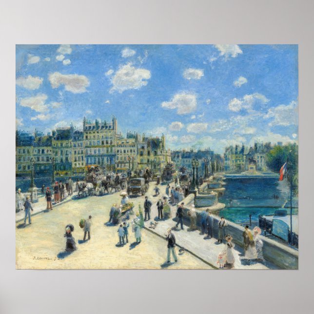 Affiche Pierre-Auguste Renoir - Paris, Pont-Neuf (Devant)