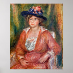 Affiche Pierre-Auguste Renoir - Portrait de femme assise