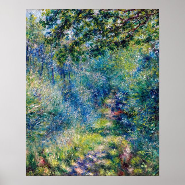 Affiche Pierre-Auguste Renoir - Sentier dans la forêt (Devant)