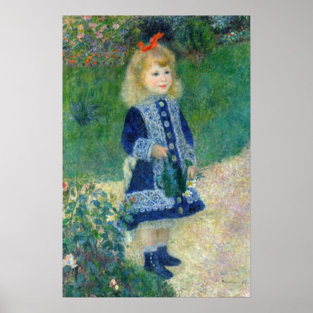 Affiche Pierre-Auguste Renoir - Une fille avec une canne d (Devant)